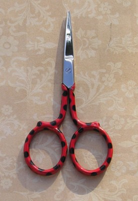 Premium Red & Black Dot Scissors